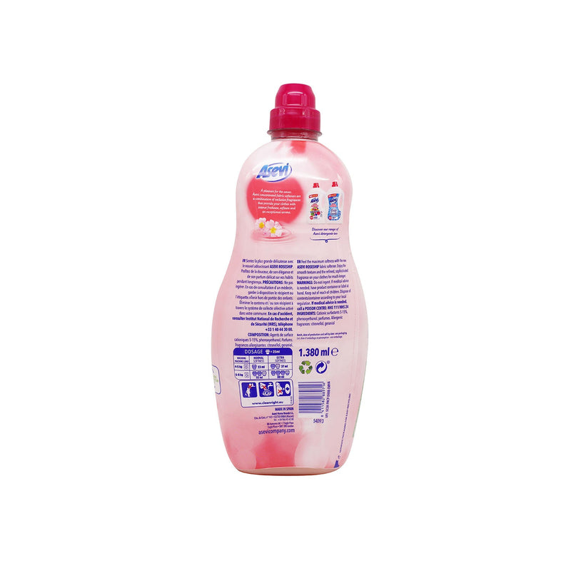 Asevi Fabric Softener Laundry Conditioner Concentrated Rosehip 60W 1380ML