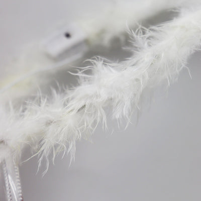 Light Up White Angel Halo with White Headband