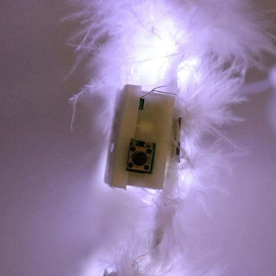 Light Up White Angel Halo with White Headband