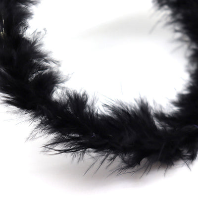 Light Up Black Angel Halo with White Headband