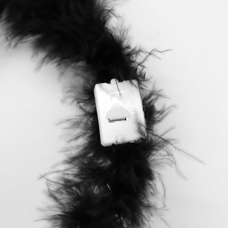 Light Up Black Angel Halo with White Headband