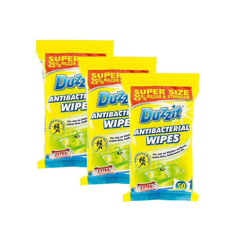 Duzzit Anti-Bacterial Wipes 50PK