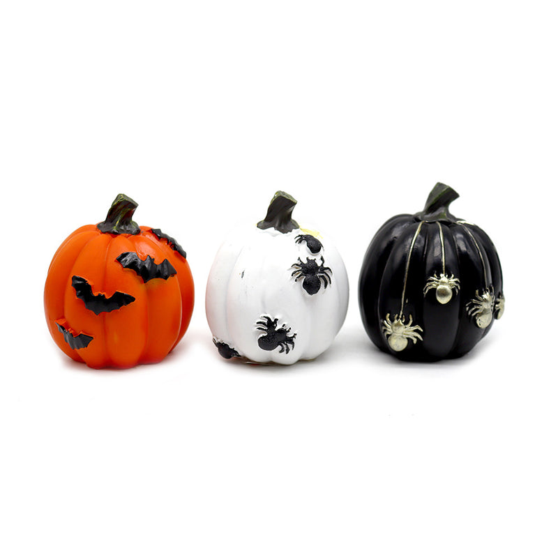 Halloween Spider and Bat Pumpkin Decoration