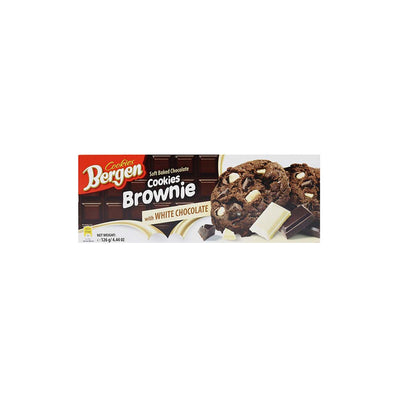 Bergen Soft Baked White Chocolate Brownie Cookies 126g x 2Pack