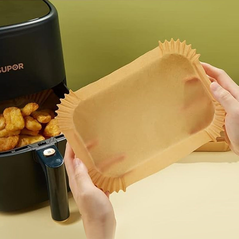 Air Fryer Liners Rectangle 20 x 14cm 60PK