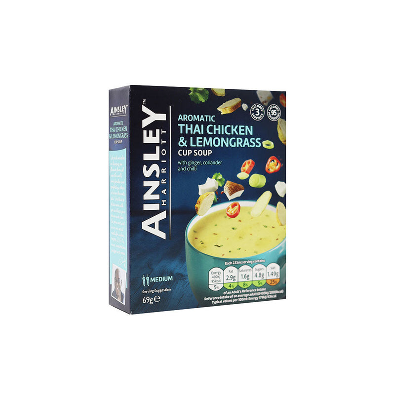 Ainsley Harriott Thai Chicken Lemongrass Cup Soup 69g x 3PK
