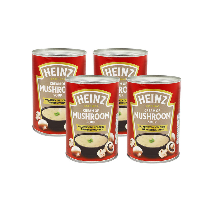 Heinz Mushroom Soup Ready To Use Tin 400g x 4PK