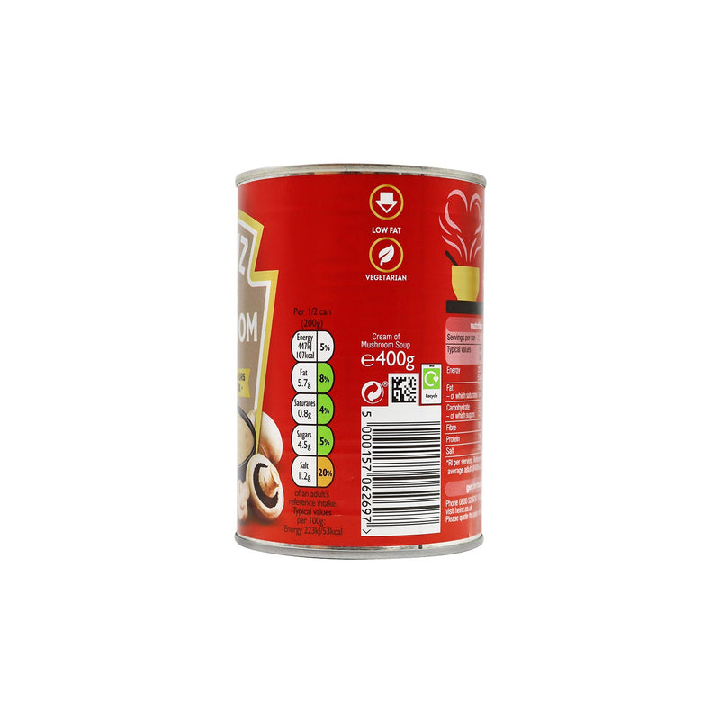 Heinz Mushroom Soup Ready To Use Tin 400g