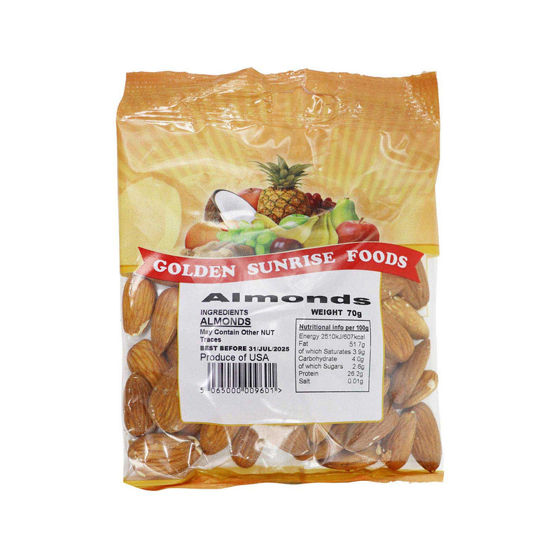 Golden Sunrise Foods Almonds 70g x 3Pack