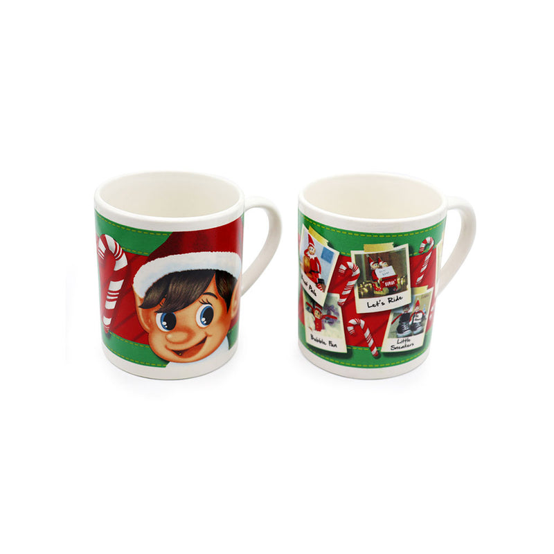 Christmas Elf Ceramic Coffee Mug 7Oz 2Pack