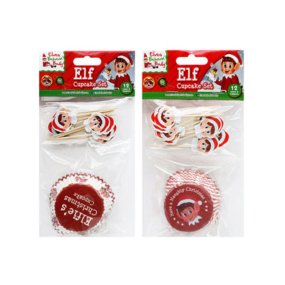 Elf Behavin Badly Cup Cake Set 24PC