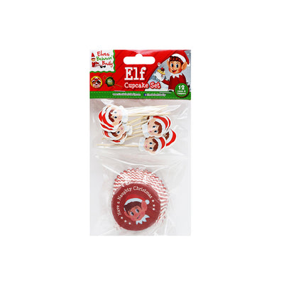 Elf Behavin Badly Cup Cake Set 24PC