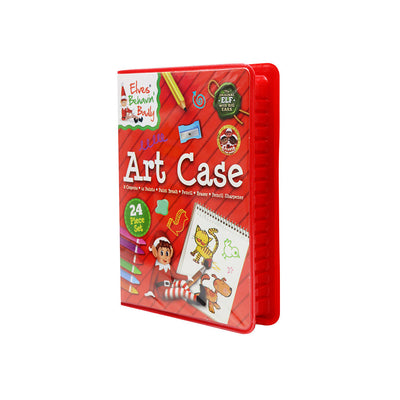 Christmas Elf Art Case Kids Drawing Colouring Art & Craft