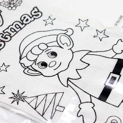 Colour Your Own Elf Stocking With Pens