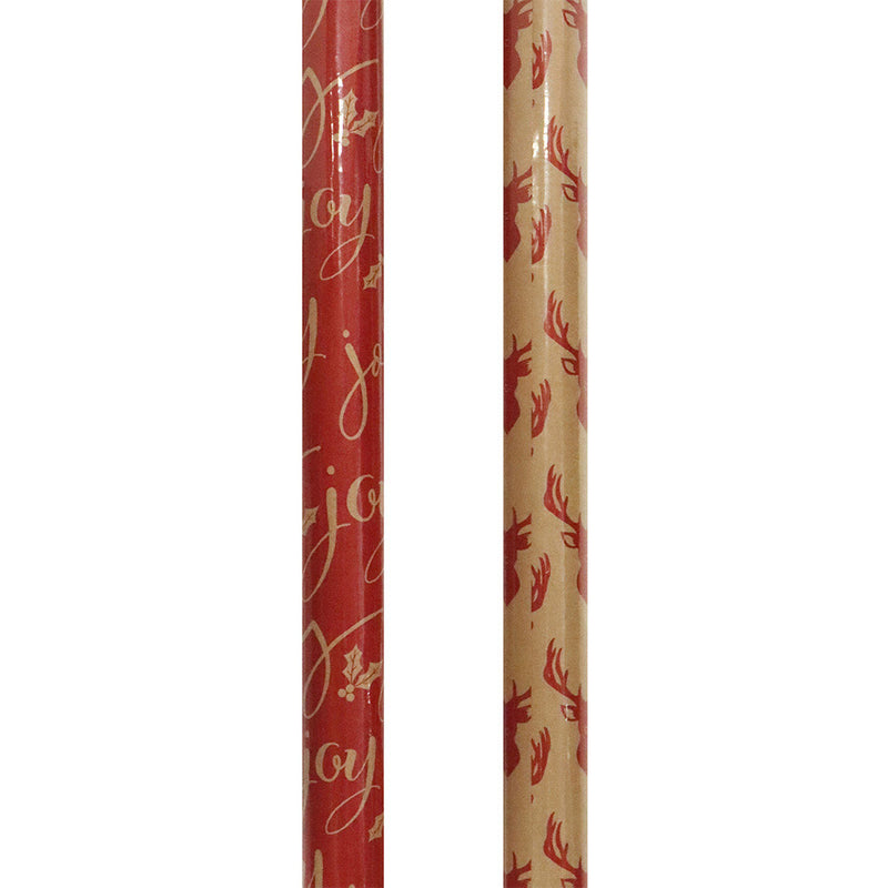 Kraft Stag Design Gift Wrapping Paper 2M