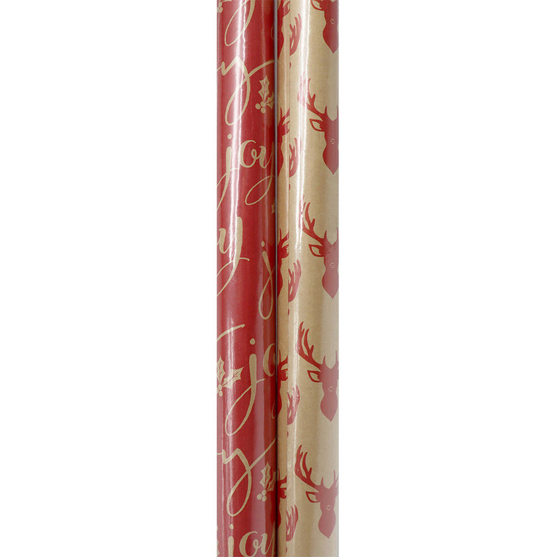 Kraft Stag Design Gift Wrapping Paper 2M