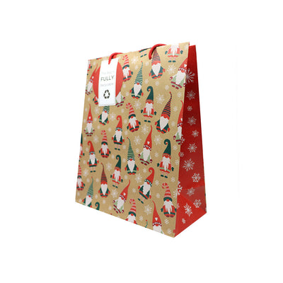 Christmas Kraft Gift Bag 3Pack Medium