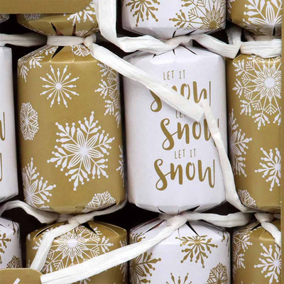 Christmas Crackers 6inch x 6 Contemp Gold & Silver Mix