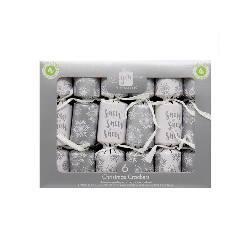 Christmas Crackers 6inch x 6 Contemp Gold & Silver Mix