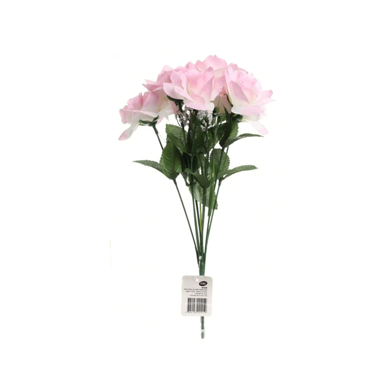 Artificial Open Rose Bouquet Cream 4 Colours