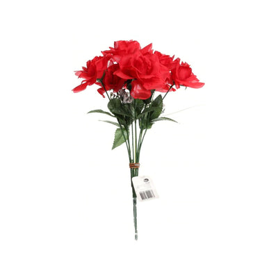 Artificial Open Rose Bouquet Cream 4 Colours