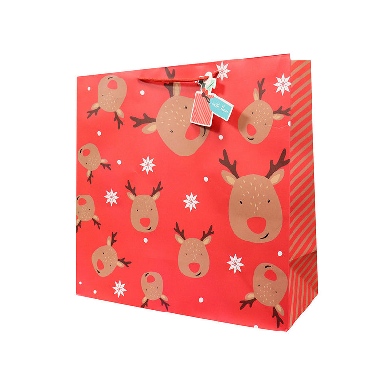 Christmas Reindeer Jumbo Gift Bag Small