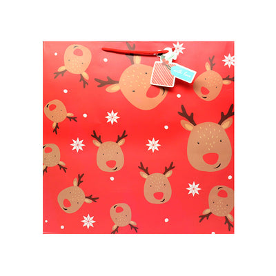 Christmas Reindeer Jumbo Gift Bag Small