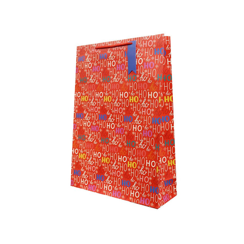 Christmas HoHoHo Print Gift Bag Large