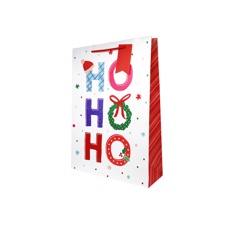 Single Christmas Contemporary Design Gift Bag Large