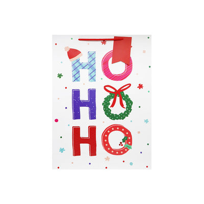 Single Christmas Contemporary Design Gift Bag Large