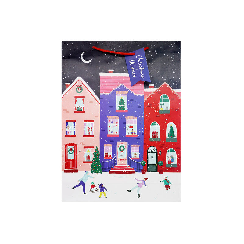 Single Christmas Contemporary Design Gift Bag Large