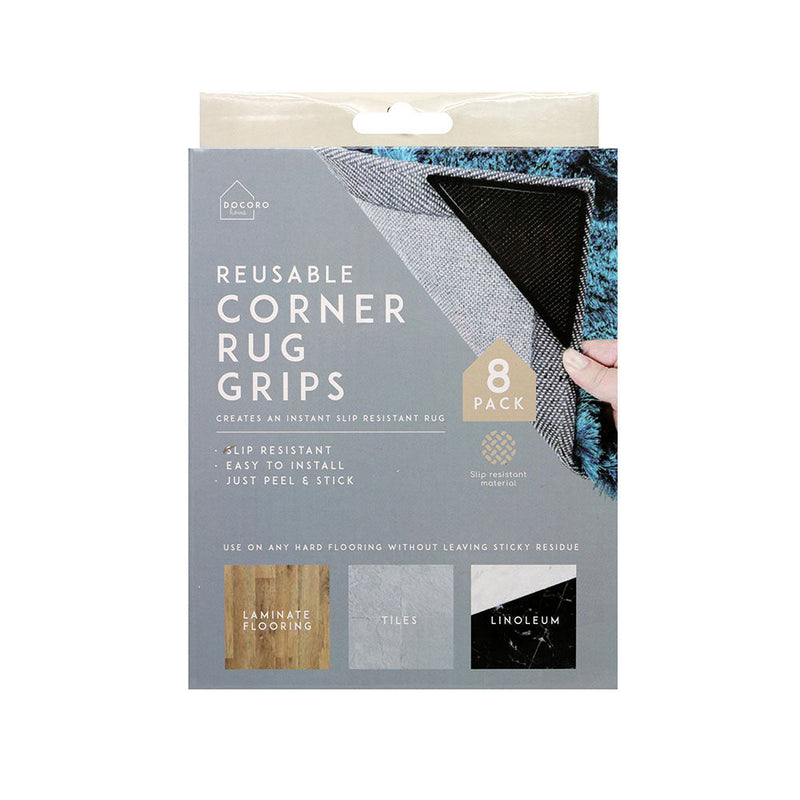 Reusable Corner Rug Grips 8PK