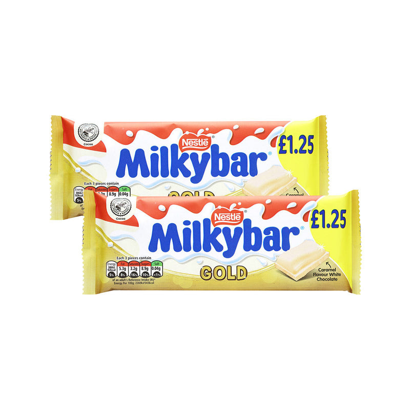 Milkybar Gold Caramel White Chocolate Bar 85g x 2PK