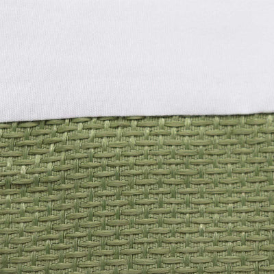 Lime Jacquard Panel Duvet Set Single Size