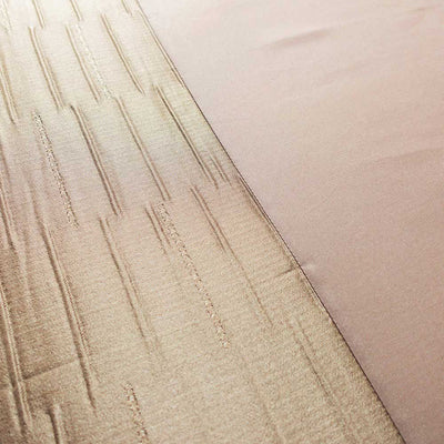 Natural Jacquard Linen Beige Duvet Set King Size