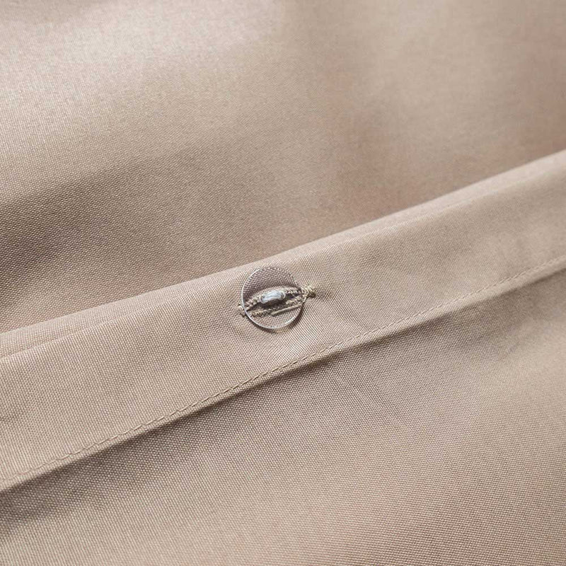 Natural Jacquard Linen Beige Duvet Set King Size