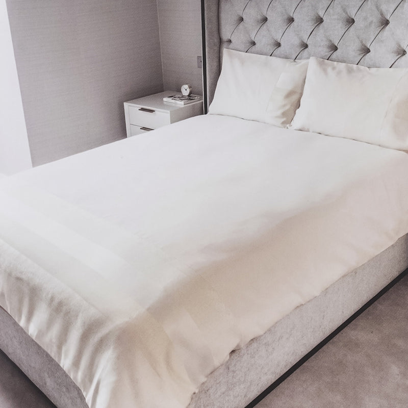 Natural Jacquard Cream Duvet Set King Size