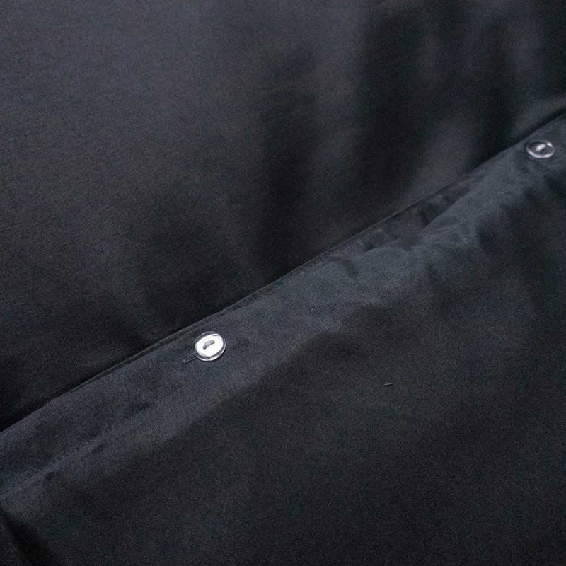 Natural Jacquard Panel Navy Duvet Set King Size