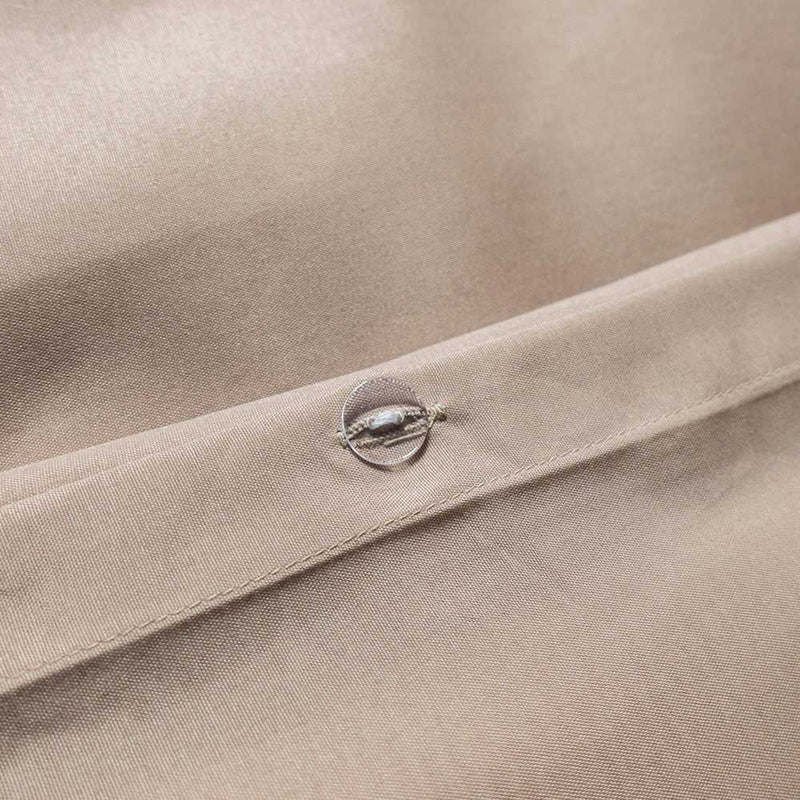 Natural Jacquard Linen Beige Duvet Set Single Size