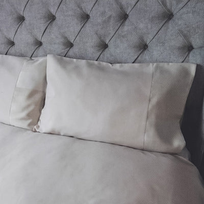 Natural Jacquard Cream Duvet Set Single Size