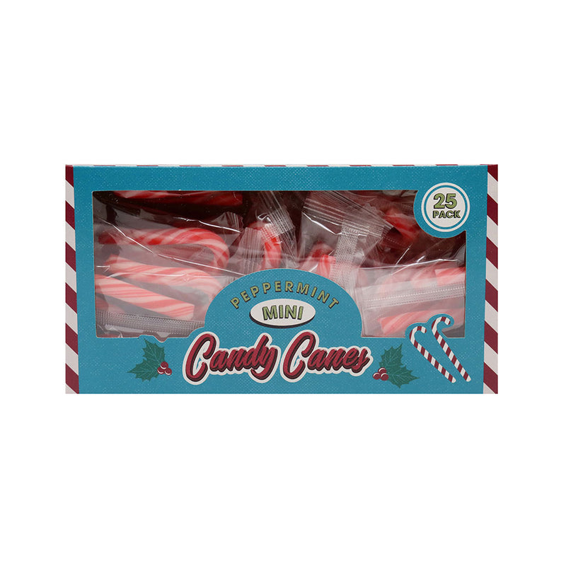 Mini Peppermint Flavour Candy Canes 25x4g