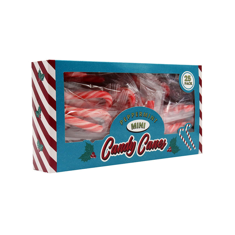 Mini Peppermint Flavour Candy Canes 25x4g