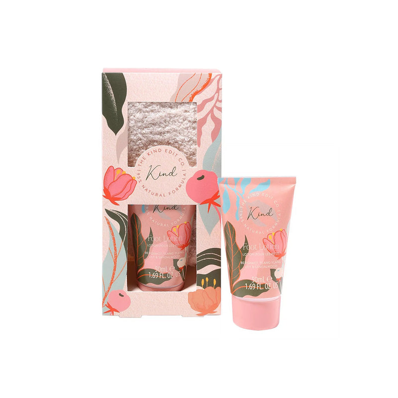 The Kind Edit Co. Kind Sock & Foot Lotion Gift Set