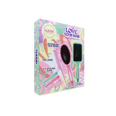 Bubble Boutique 6 Piece Hair Brush Set