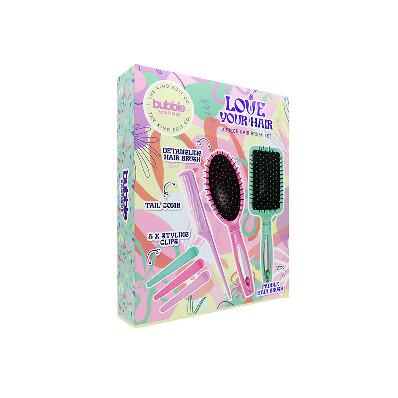 Bubble Boutique 6 Piece Hair Brush Set