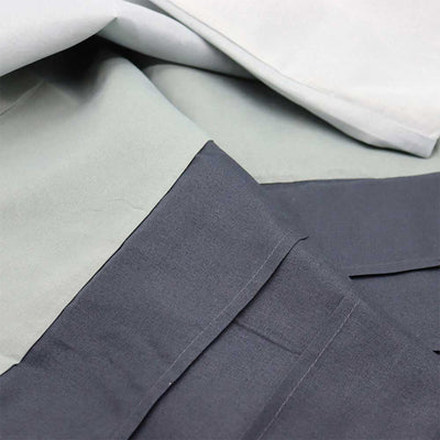 Grey Panel With Fitting Sheet Duvet Set Double Size