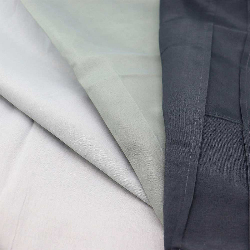 Grey Panel With Fitting Sheet Duvet Set Double Size