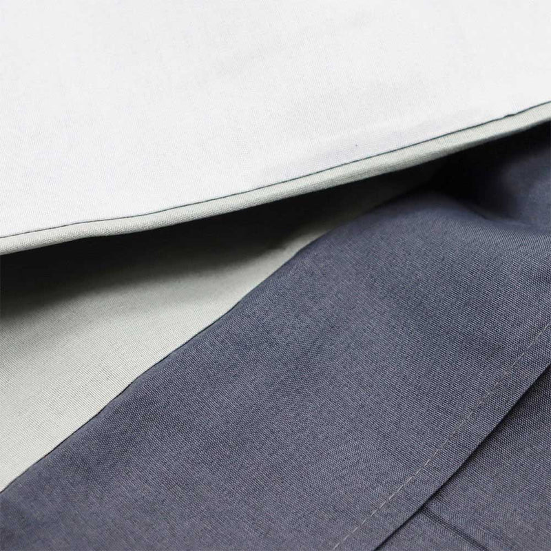 Grey Panel With Fitting Sheet Duvet Set Single Size