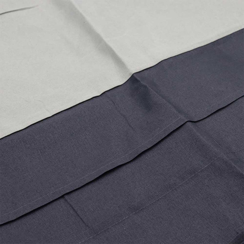 Grey Panel With Fitting Sheet Duvet Set King Size