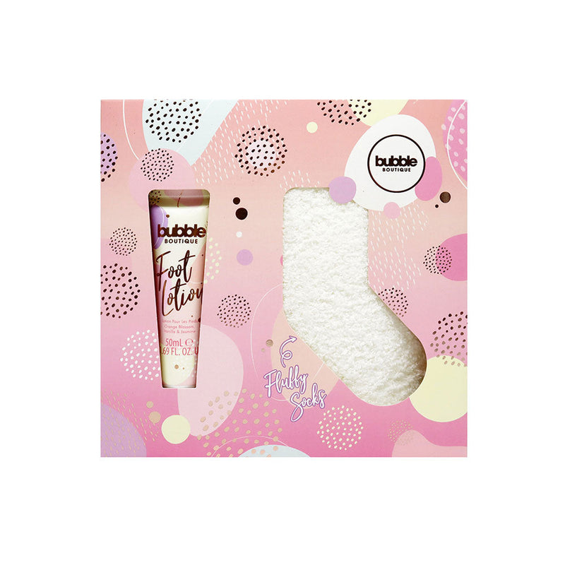 S&G Bubble Boutique Sock & Foot Lotion Gift Set